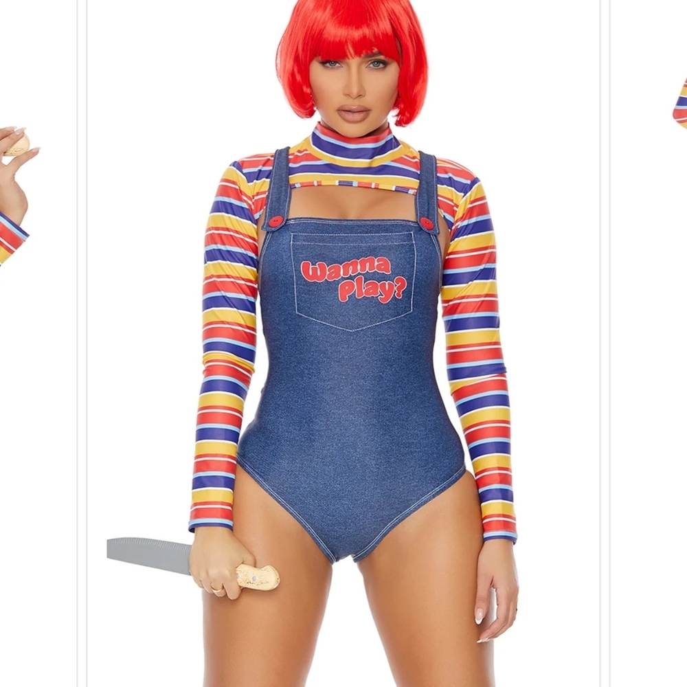Womens Chucky Doll Halloween Costume